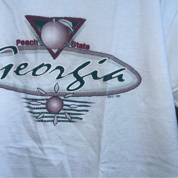 fruit of the loom Georgia peach state 1999 shirt size L - Picture 4 of 11